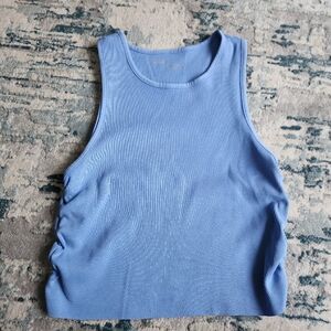 Aerie Ruched Ribbed Crop Tank XL